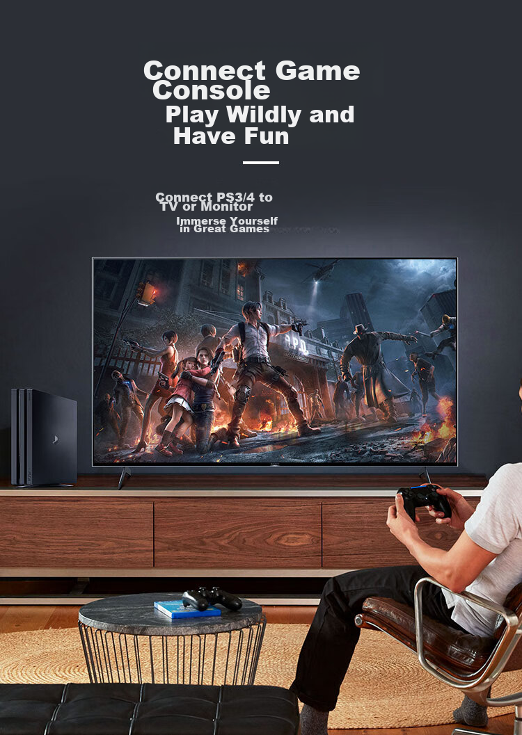 Конвертер ZHENWEI HDMI в AV, HD видео конвертер с интерфейсами RCA (красный, белый, желтый) для старых приставок и телевизоров