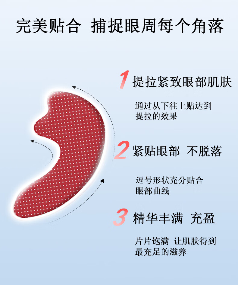 sakose凡士林蛇毒抗皱紧致眼膜贴60片/罐 淡化细纹眼袋黑眼圈提拉保湿
