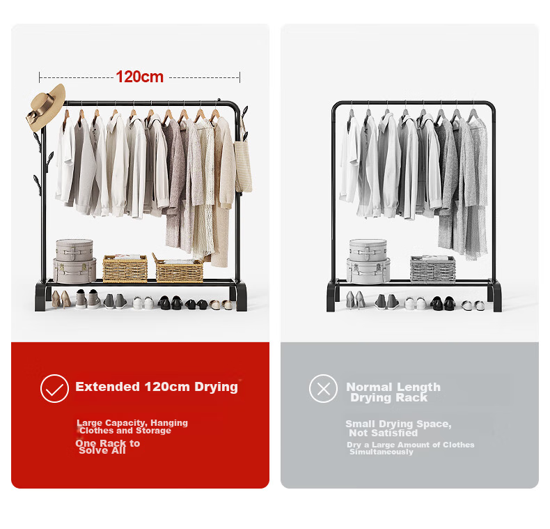 Сушилка для одежды MAPLE FASHION, напольная, простая, многофункциональная, для спальни, балкона