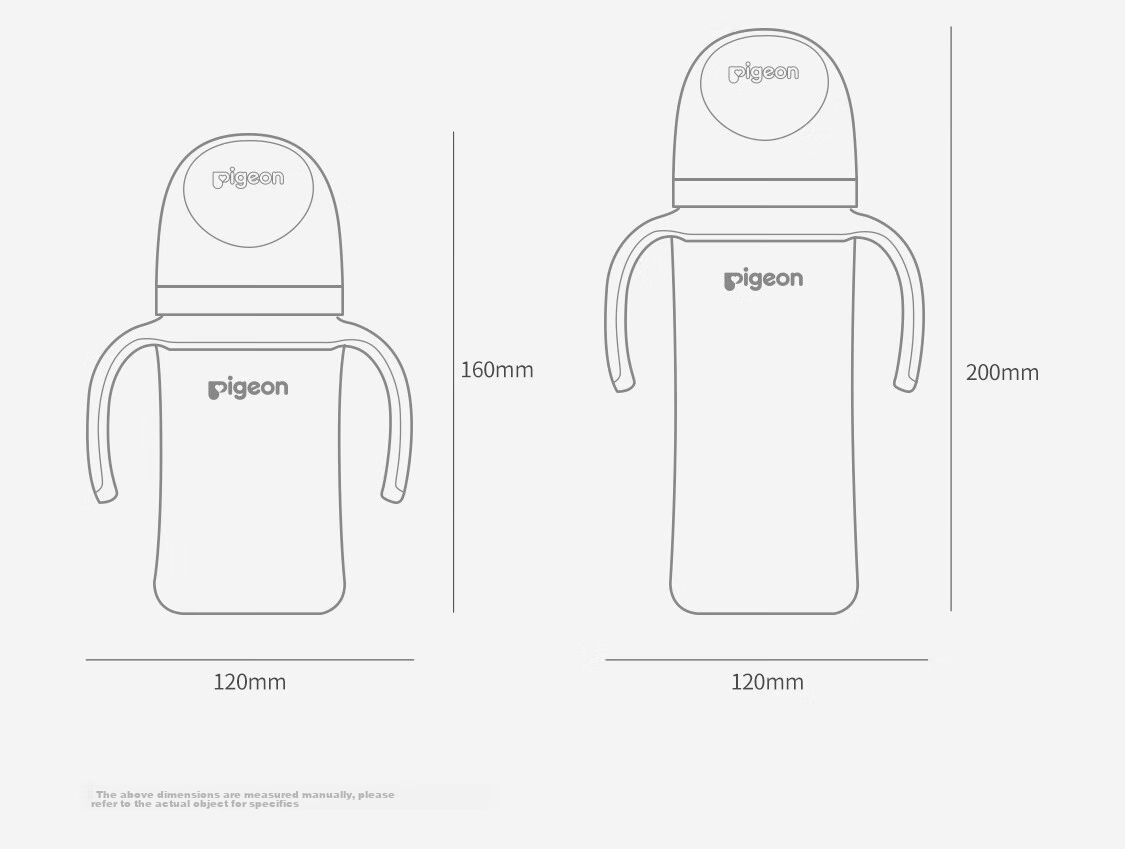 Бутылочка Pigeon PPSU с широким горлышком и двумя ручками, 330 мл, с соской размера LL (9+ месяцев), цвет AA271