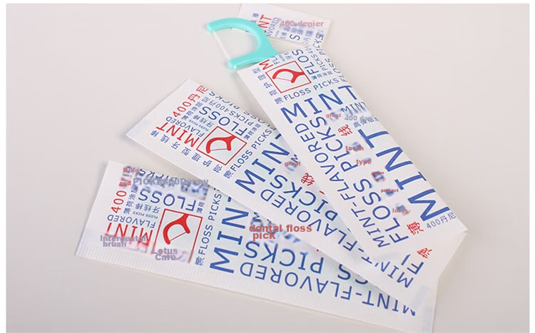 Зубные нити YANDY Mint Floss Picks, индивидуально упакованные, 50 шт. (высокая эластичность, гладкие, с мятным покрытием)