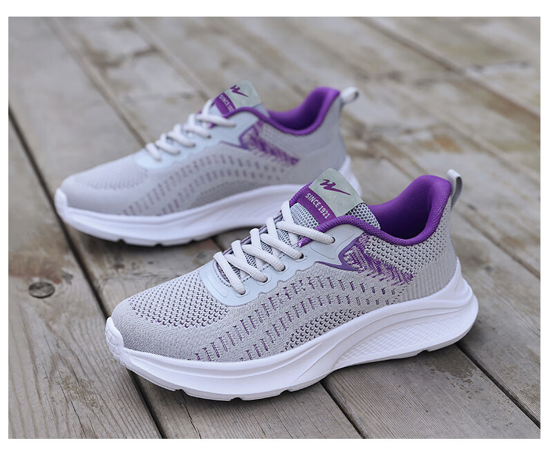 Женские кроссовки Shuangxingbate, весна-осень, сетчатый верх Flyknit, удобные, легкие, дышащие, повседневные, амортизирующие, износостойкие, для бега и путешествий