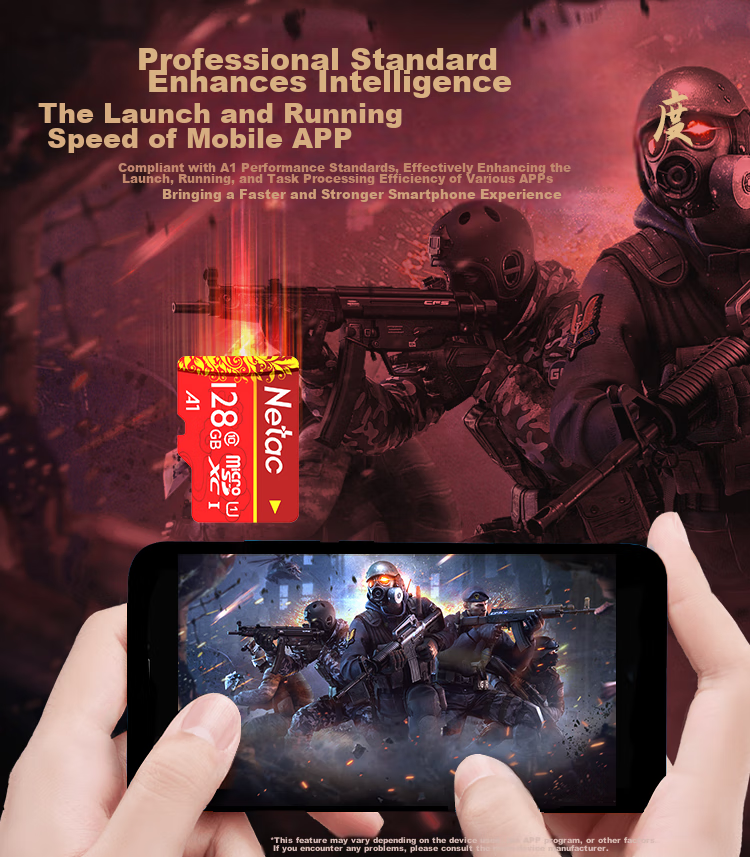Карта памяти Netac 128GB TF (MicroSD) A1 U1 C10, классическое китайское издание, скорость чтения 100 МБ/с, для видеорегистратора и смартфона