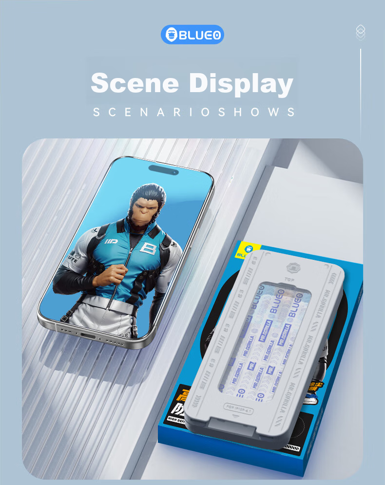 Защитное стекло Lanxingxiansheng для iPhone 16/15, прозрачное, противоударное