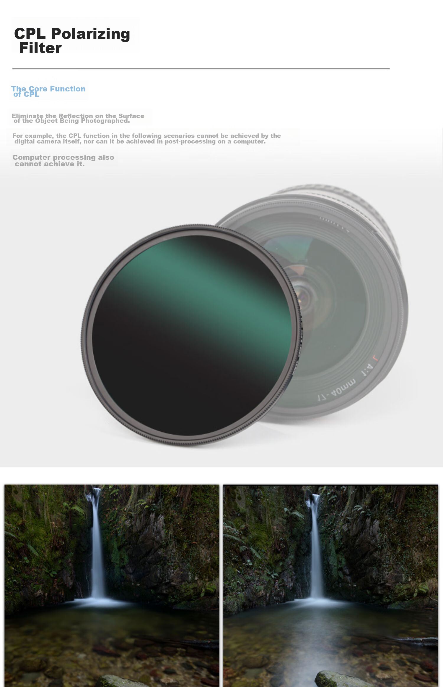 Polarizing filter Haida NanoPro CPL, 72mm, многослойное покрытие, для камер Canon, Nikon, Sony, Fuji