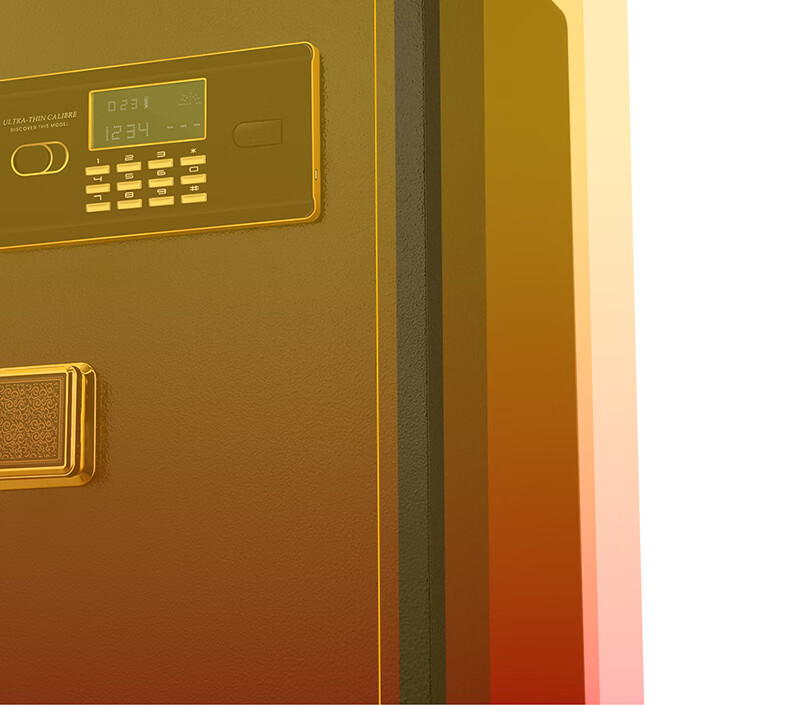 Сейф QNN Home Safe CF60, 58 см, всестальной, для кровати, с двойной защитой от кражи и перемещения, небольшой офисный шкаф для конфиденциальных документов