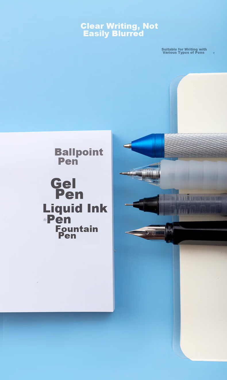 Клейкие заметки M&G YS-46, белые, 76*102 мм, 80 листов, сильная адгезия, многоразовые, для заметок и напоминаний