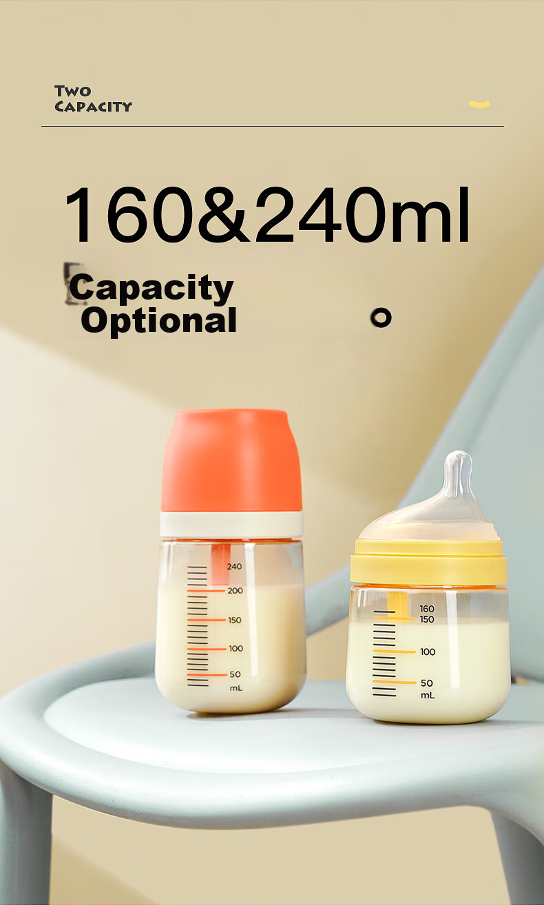 Бутылочка для кормления антиколиковая PPSU Little Elephant 240 мл, размер M, для детей 3-6 месяцев