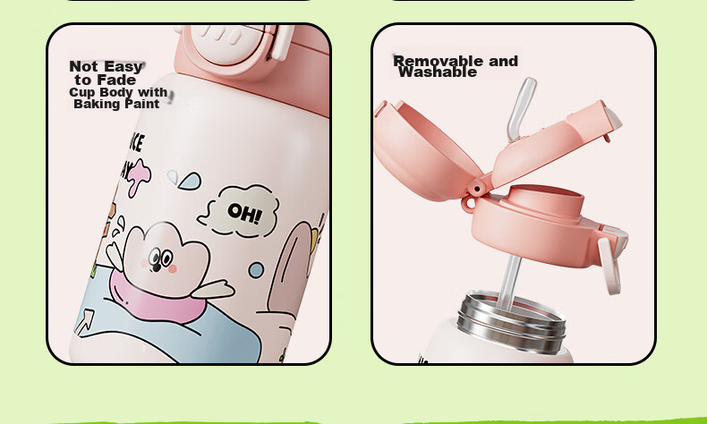 Детская термокружка с защитой от протекания