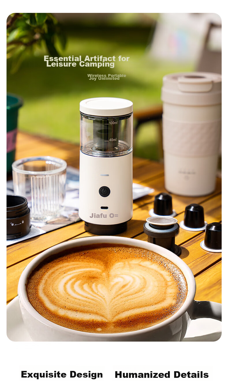 Портативная кофемашина YARDFORCE, беспроводная, для автомобиля, капсульная Nespresso, итальянский эспрессо, полуавтоматическая, двойного назначения, для кемпинга и путешествий