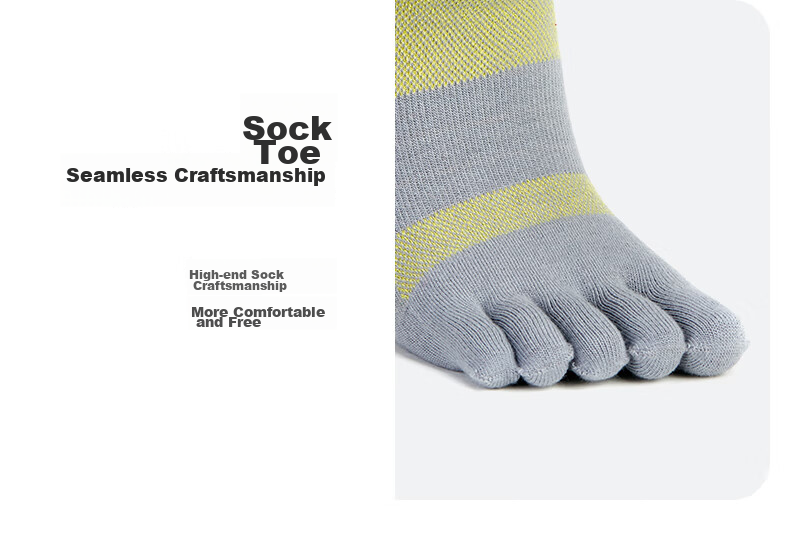 Носки TFO Competition-Grade Quick-Dry Five-Toe Socks, мужские, серые, размер M