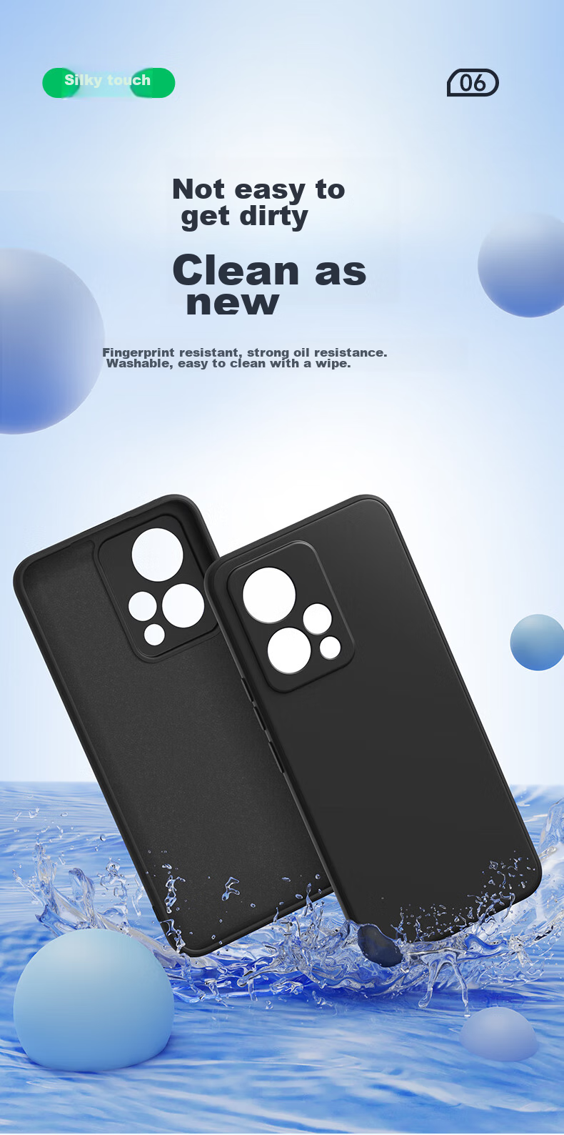 Чехол BIAZE для Honor 90 GT, противоударный, ультратонкий, с flocked lining, черный