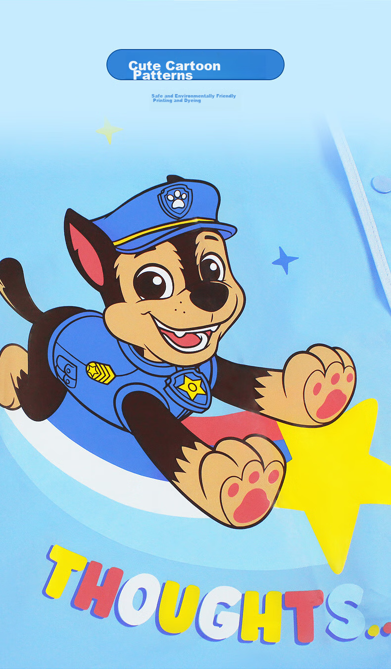 Детский дождевик PAW PATROL для девочек, с рюкзаком, мультяшный, розовый, размер L