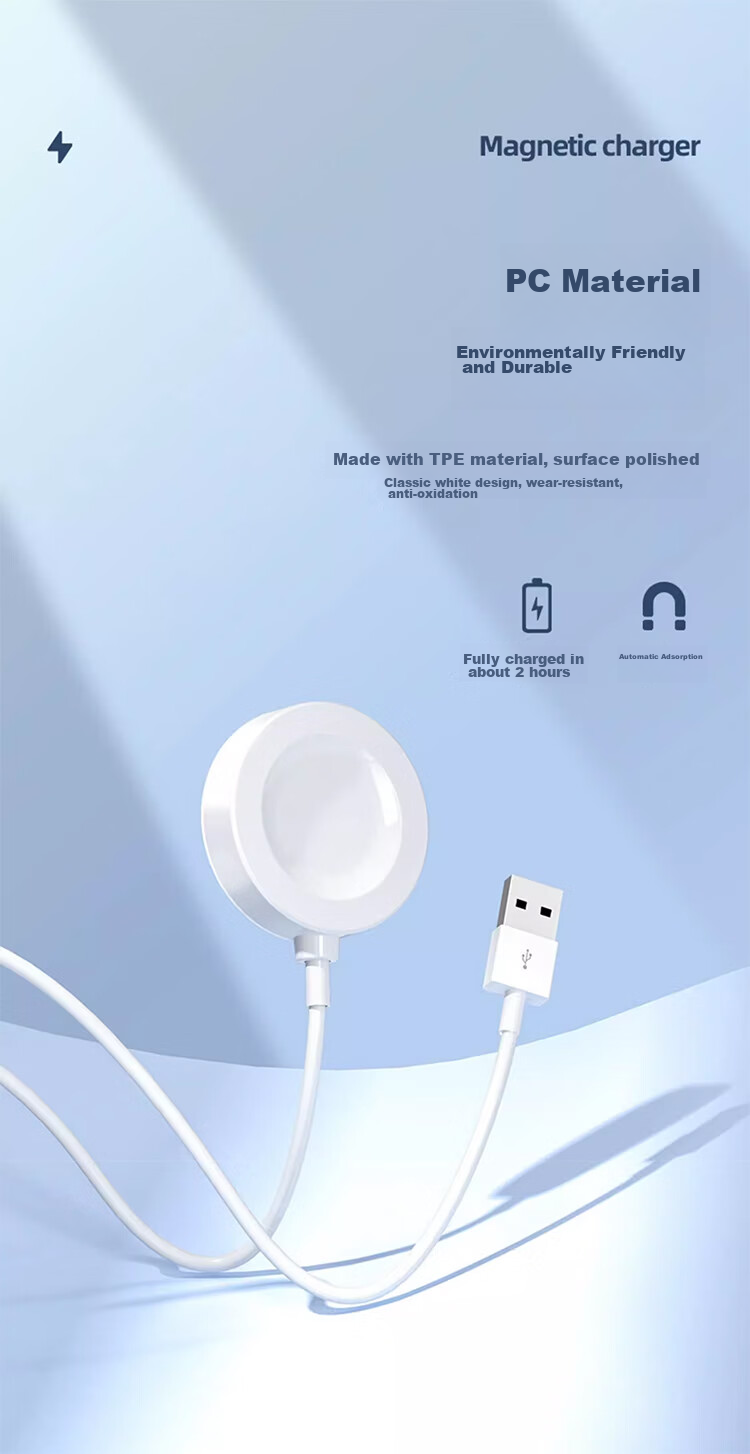 BIAZE Магнитный кабель для зарядки Huawei Watch GT4, GT3, GT2, GT Runner, зарядное устройство USB Type-C, быстрая зарядка, черный