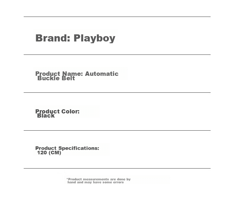 Мужской ремень PLAYBOY
