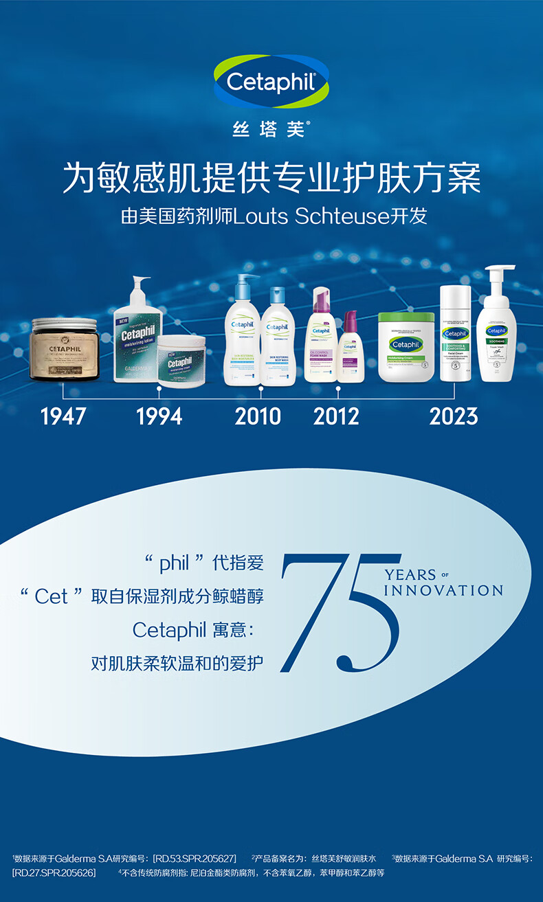 丝塔芙（Cetaphil）舒缓润肤水150ml安肤水爽肤水化妆水保湿补水敏感肌护肤品