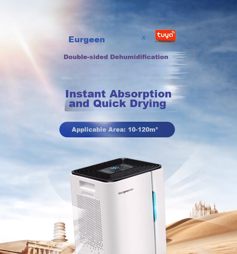 Осушитель воздуха Eurgeen OJ-231E, 20 л/сутки, площадь 20-40 м², белый