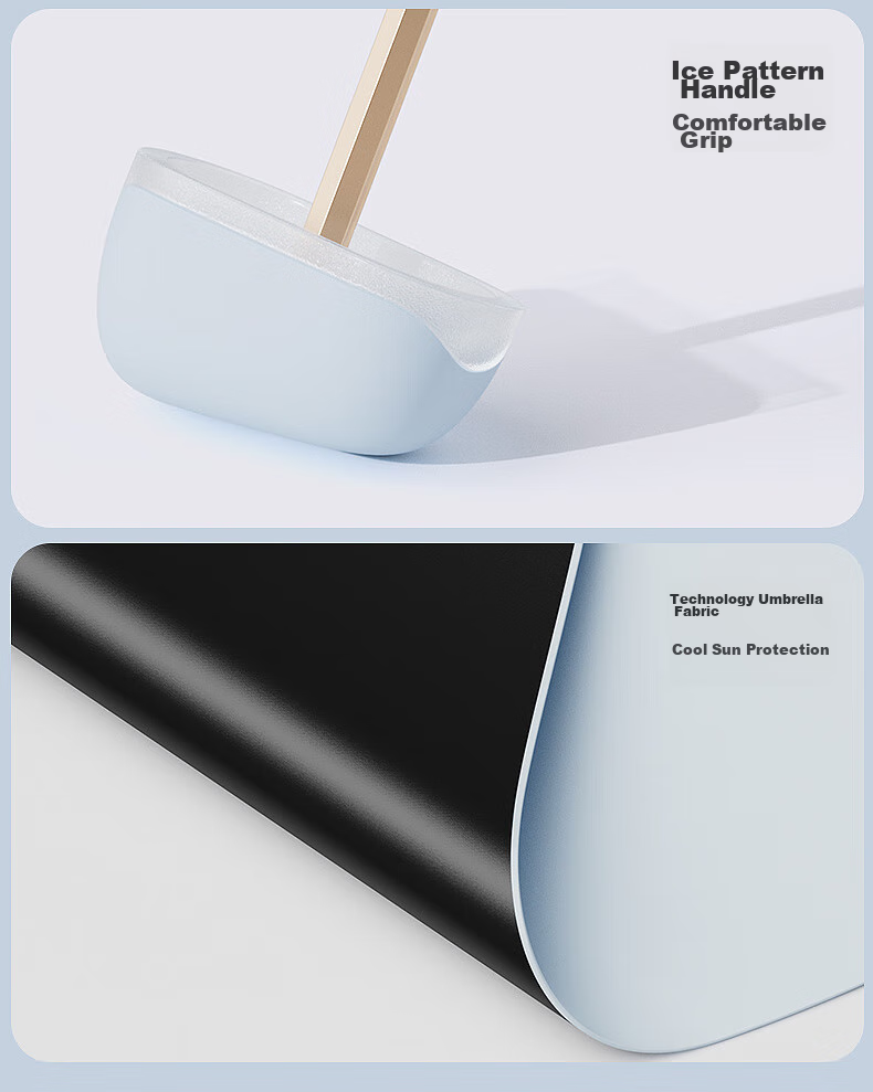 Складной зонт ZUODU Card Sun Umbrella, черный, защита от УФ-излучения, мини, двойное использование для солнца и дождя, компактный, портативный, солнцезащитный зонт.