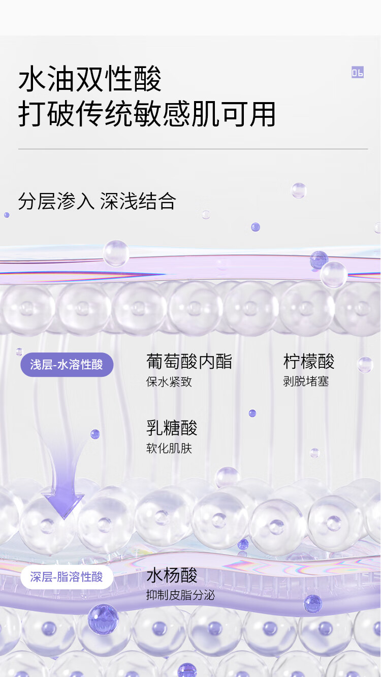 BrLab双酸面膜水杨酸细腻毛孔补水护肤品改善黑头军训控油面膜27ml*5片