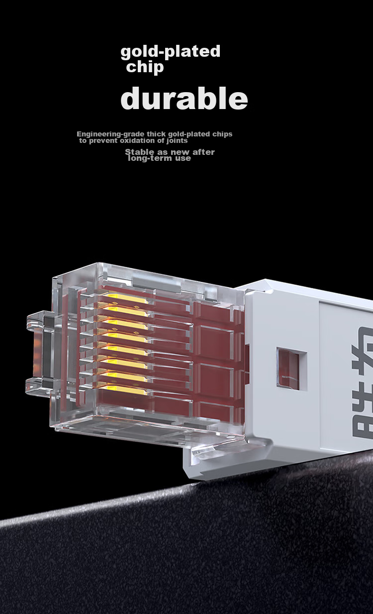 Категория 6 Инструментальный разъем RJ45 Shengwei, гигабитный сетевой кабель, 8P8C, коннектор для сетевого кабеля, одиночная упаковка CMRJ6001