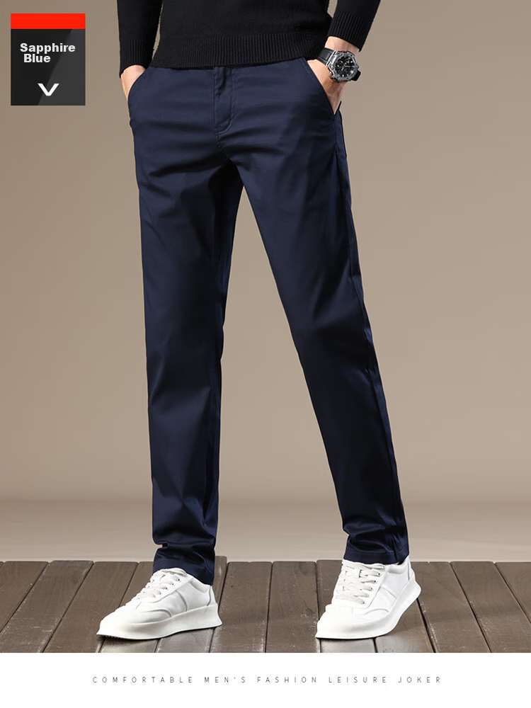 Брюки ROMON Casual Pants мужские, повседневные, прямые, темно-серые, размер 38