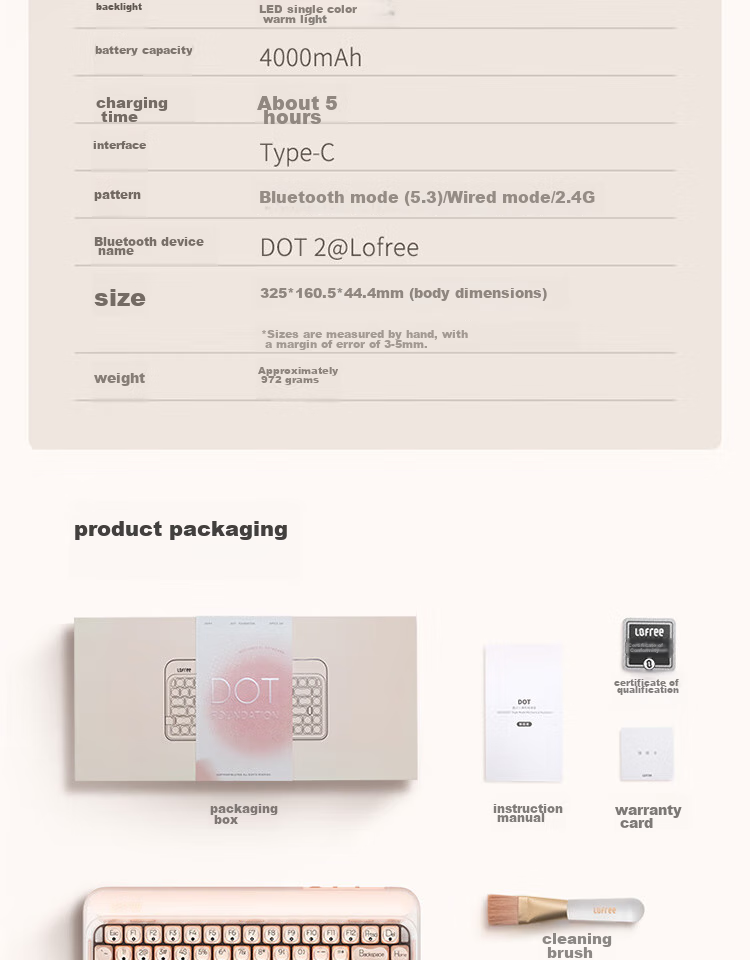 LOFREE Foundation Liquid Keyboard, беспроводная механическая Bluetooth клавиатура с тремя режимами, с возможностью горячей замены, для женского офисного компьютера, 84 клавиши