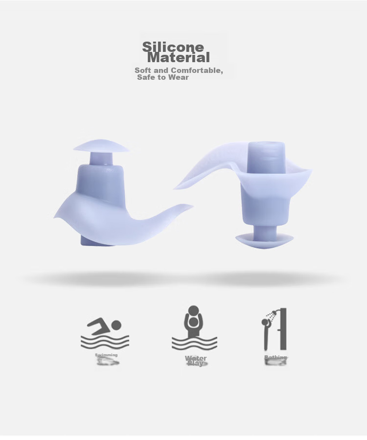 Затычки для ушей BALNEAIRE Premium Fashion, силиконовые, мягкие, удобные, безопасные, жемчужно-белые