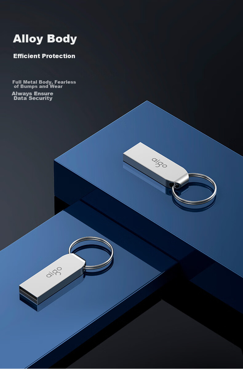 USB-накопитель Aigo U268, 8 ГБ, USB 2.0, металлический корпус, компактный, водонепроницаемый