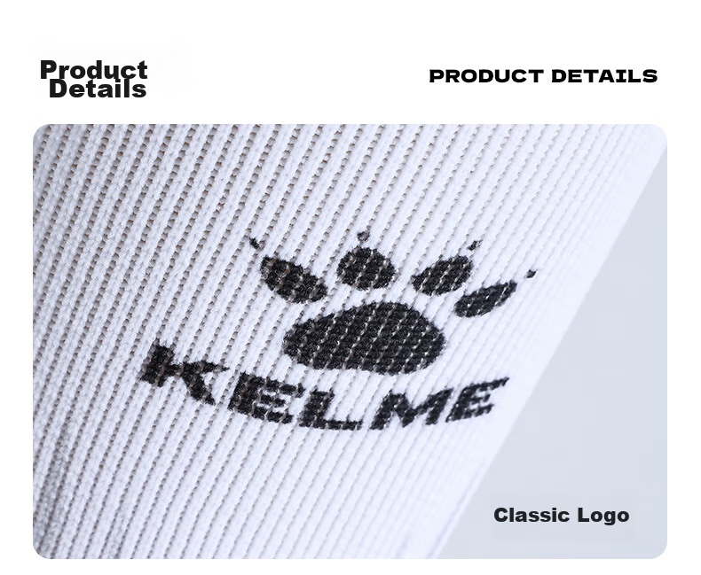 Футбольные гетры KELME для взрослых, длинные, плотные, нескользящие, с махровой подошвой, для спорта, размер L, белый/черный