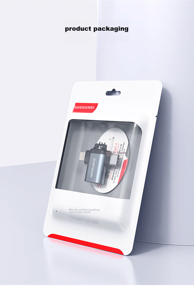 Адаптер Shengwei OTG Type-C + Lightning, USB 3.2, многофункциональный кабель данных, для подключения телефона к UDisk, кард-ридеру, клавиатуре и мыши, для Apple 15-17 Android, EDU0001J