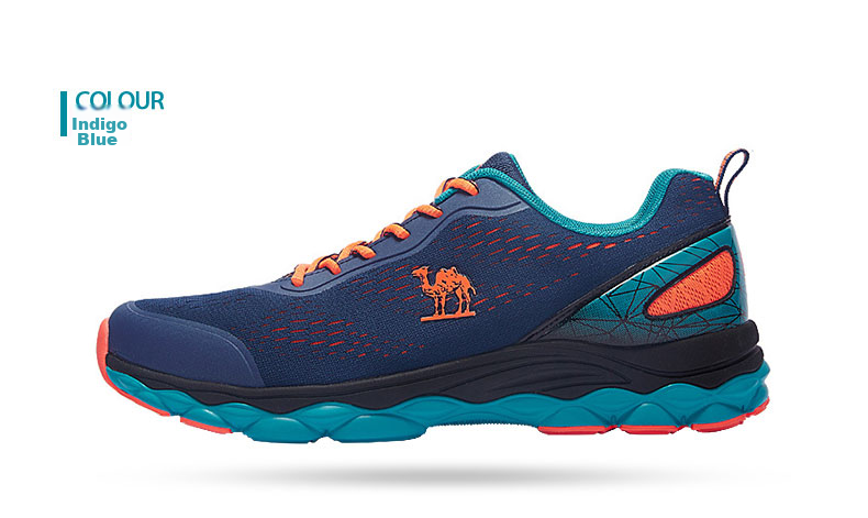 Мужские кроссовки CAMEL Mesh Breathable Lightweight Shock-Absorbing Running Shoes CSS221L0032, синий индиго, размер 42