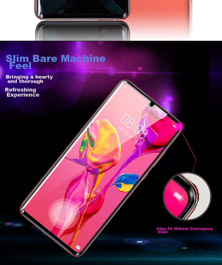 Закаленное стекло HotFire для Huawei P30, полноэкранная защитная пленка, черное