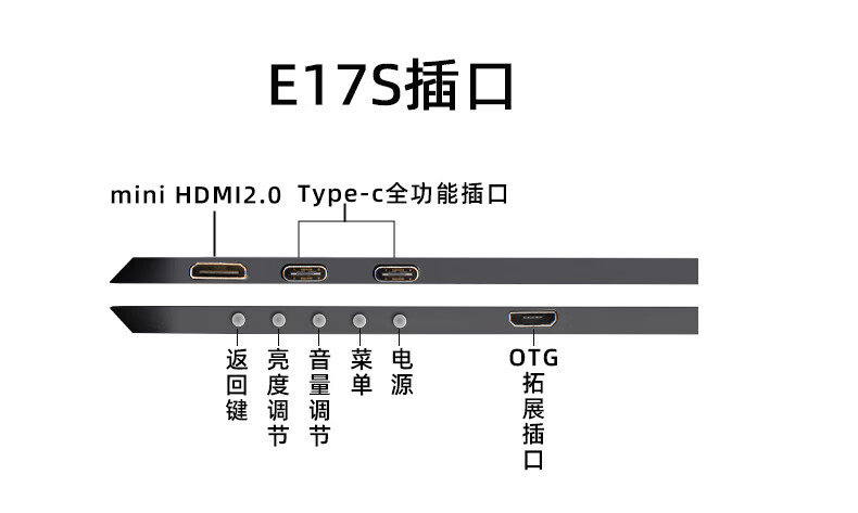 Eimio便携式显示器15.6英寸笔记本副屏switch便携屏手机触摸投屏PS5拓展屏电脑显示器 【廉价款】E156（15.6寸不带皮套款非触控）