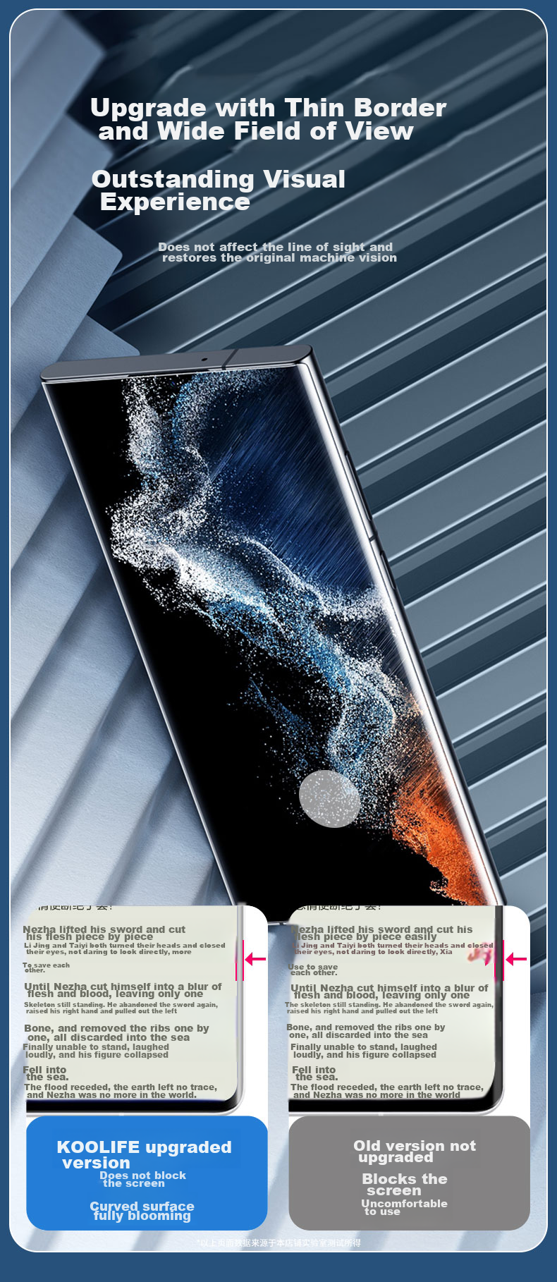 Защитное стекло KOOLIFE для Samsung Galaxy S22 Ultra, полноэкранное, изогнутое, ультратонкое, HD, антиотпечатки