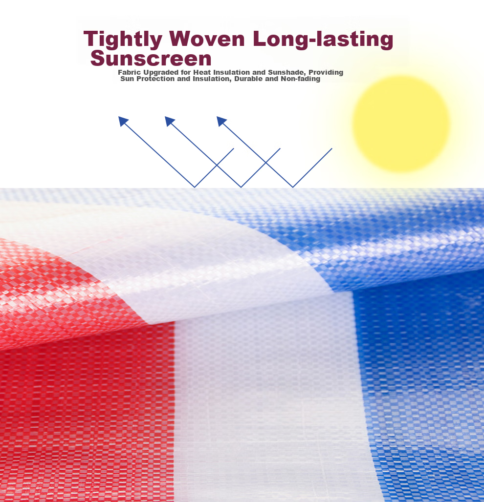Тент-тент "QL Colorful Striped Plastic Sheet", утолщенный, водонепроницаемый, для строительства, грузовиков, навес от солнца, 4м*6м