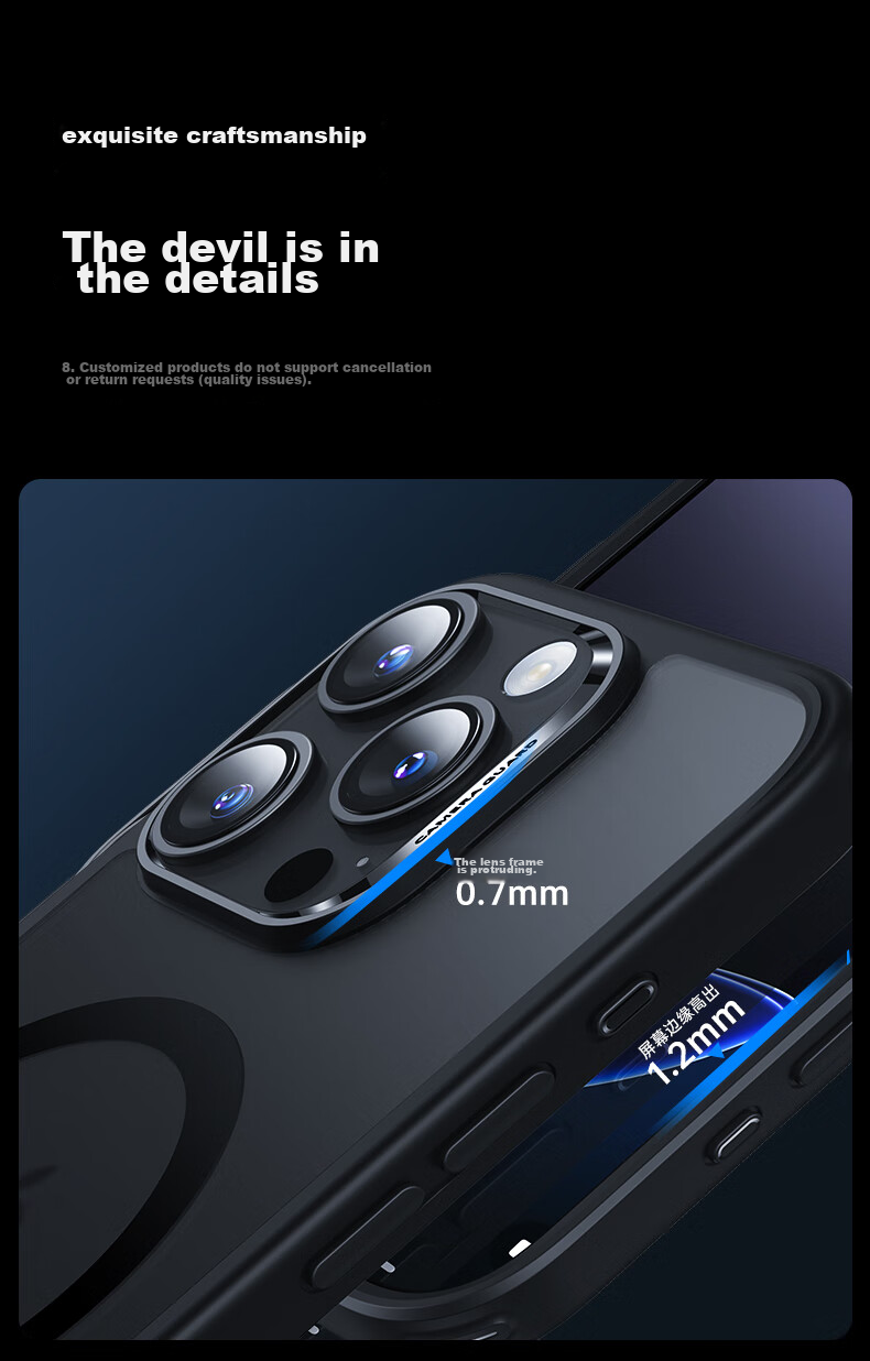 Чехол ESR для iPhone 16 Pro Max, прозрачный, с магнитами, защита камеры, ультратонкий, противоударный