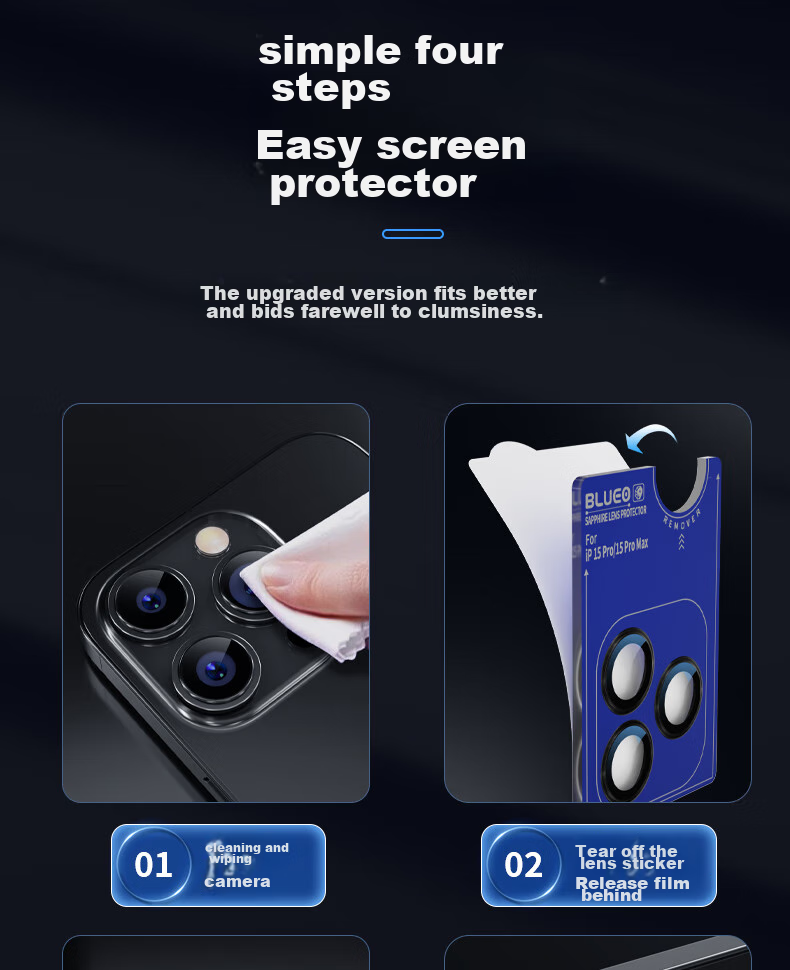 Защитная пленка для камеры iPhone 15 Pro Max
