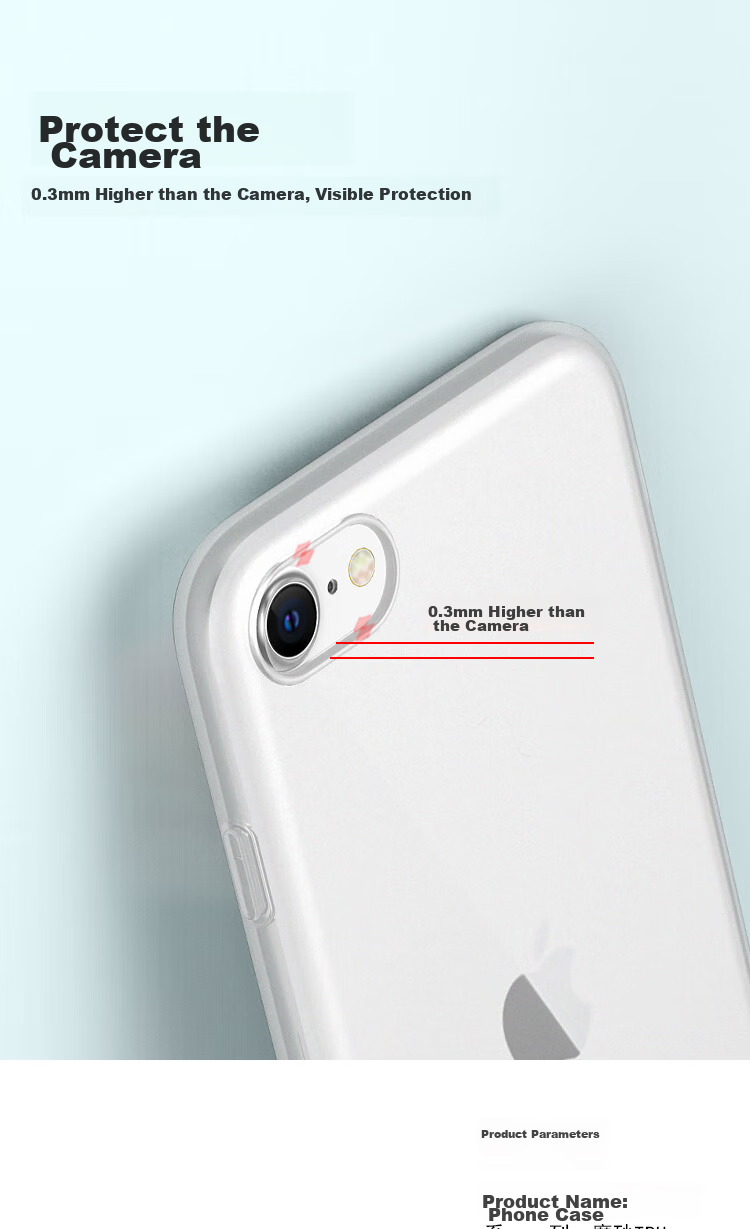 Чехол ESCAPE для iPhone SE3/7/8, противоударный, матовый, белый