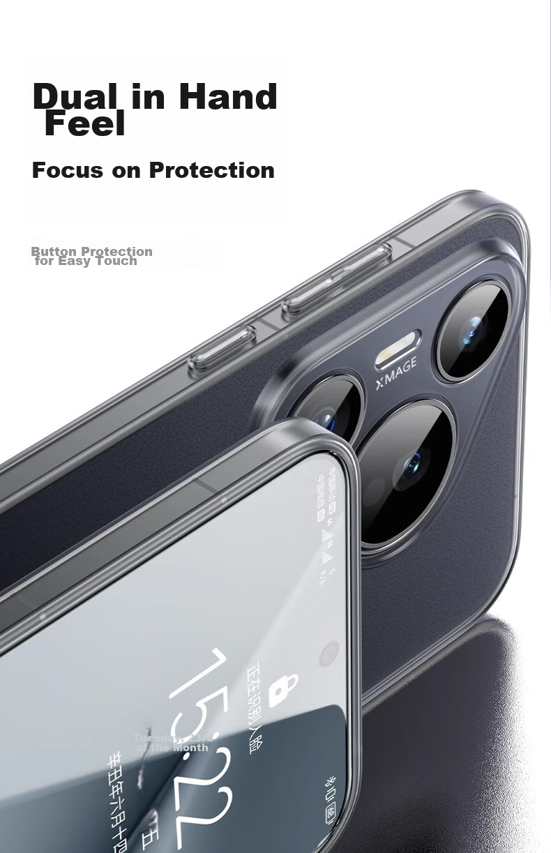 DIVI Чехол для Huawei Pura70 Pro, ультратонкий, матовый, полупрозрачный, черный