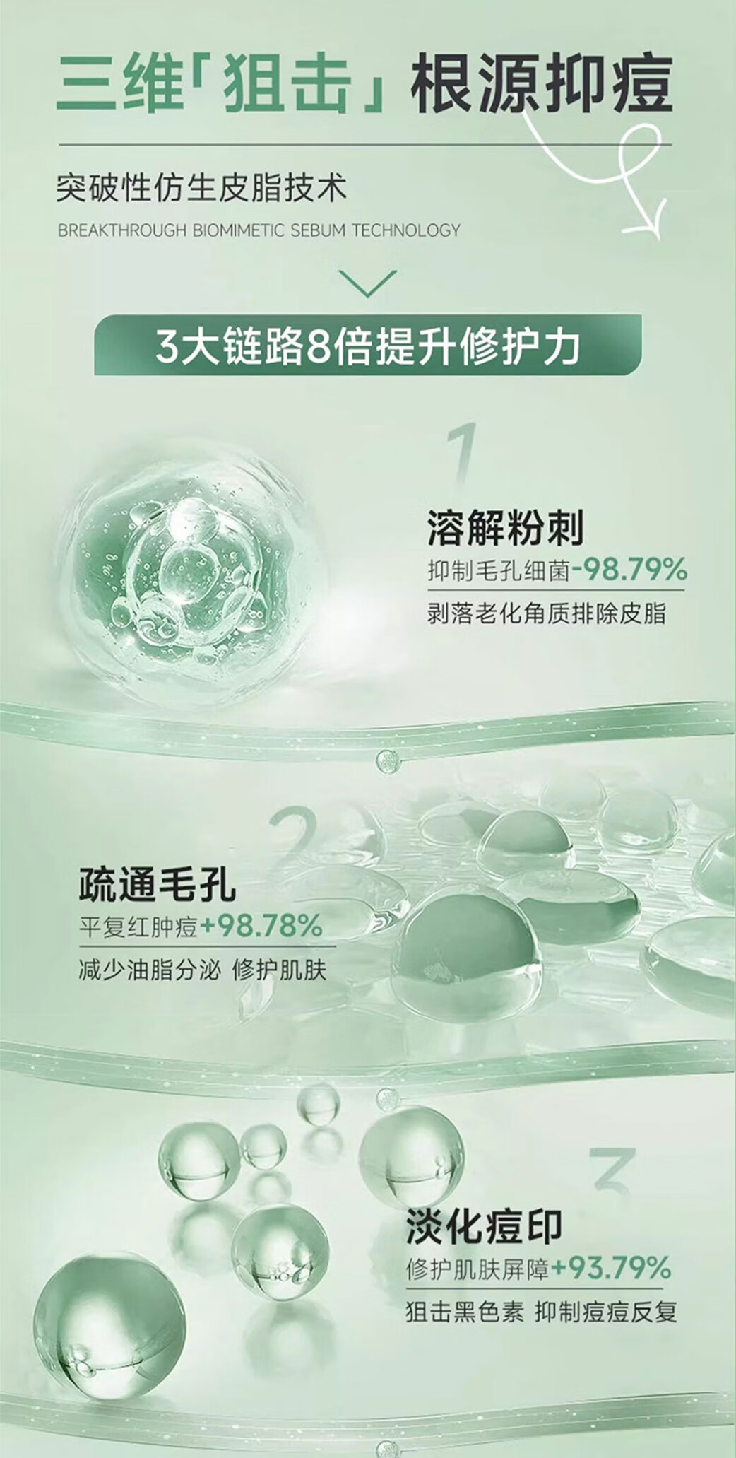 MOZOV祛痘膏去痘痘和痘印修护改善粉刺闭口呵护痘肌亮肤舒缓青春痘20g