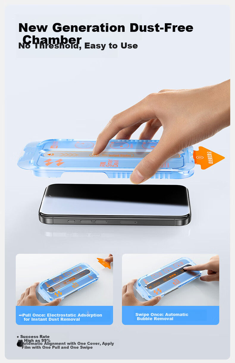 Защитное стекло SmartDevil для Apple iPhone 17, антишпионское, противоударное, пыленепроницаемое, полное покрытие