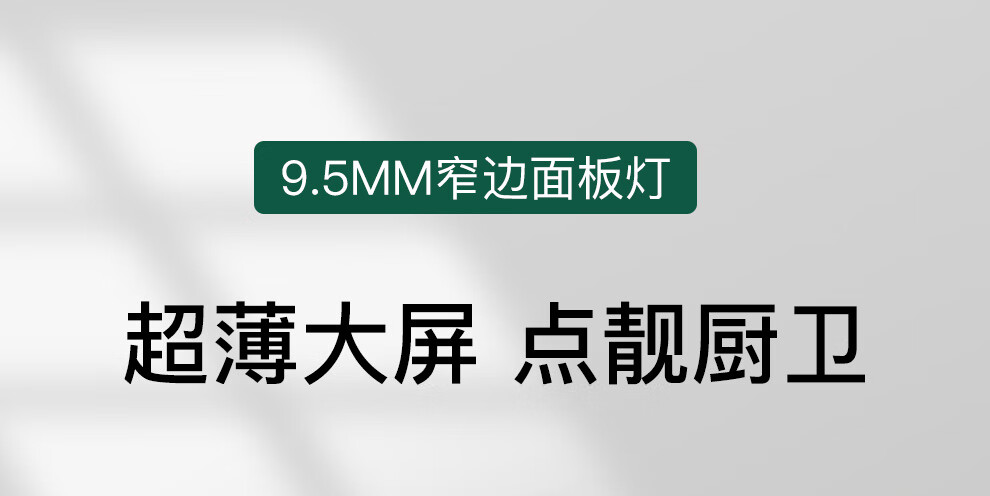 雷士(NVC) 面板灯集成吊顶灯平板灯led吸顶灯 防潮防油厨房灯厨卫灯 强推!白色窄边框 24瓦 正白光300*600mm