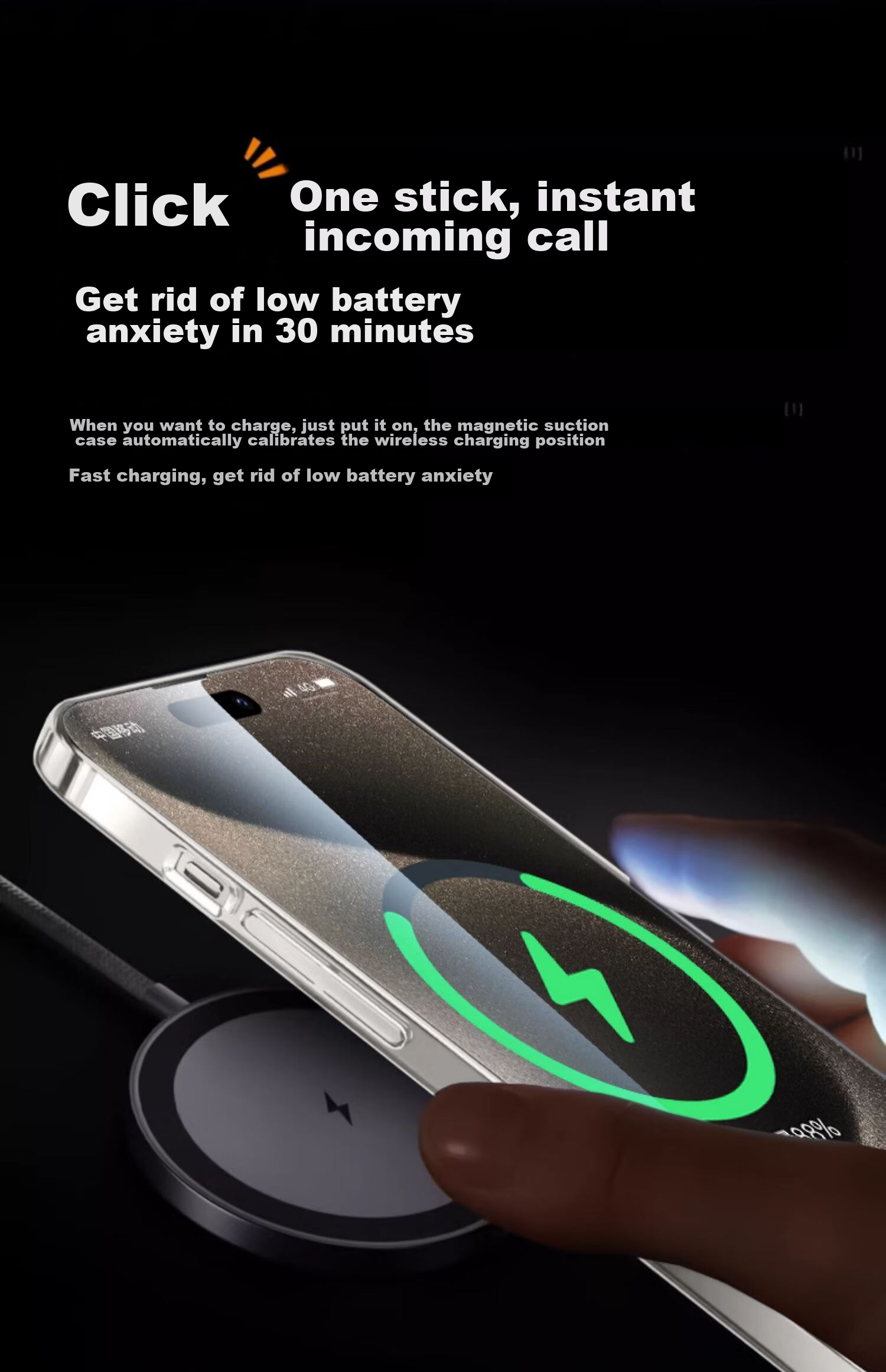 Чехол для iPhone 13 Pro Max DIVI Ice Clear Magnetic, MagSafe, ультратонкий, противоударный, защита от царапин, прозрачный