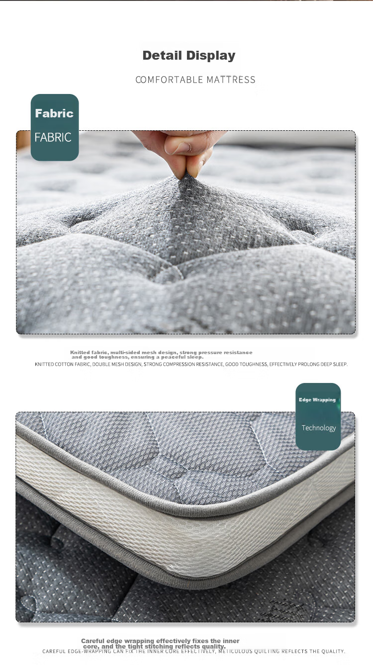 Матрас Dohia Home Textile, кокосовый латексный, для кровати 1.5 х 2 м, серый, 200*150 см
