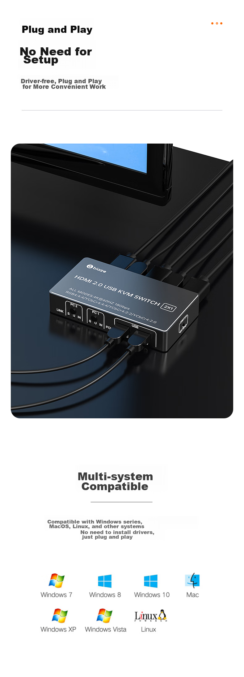 KVM-переключатель HDMI 2.0