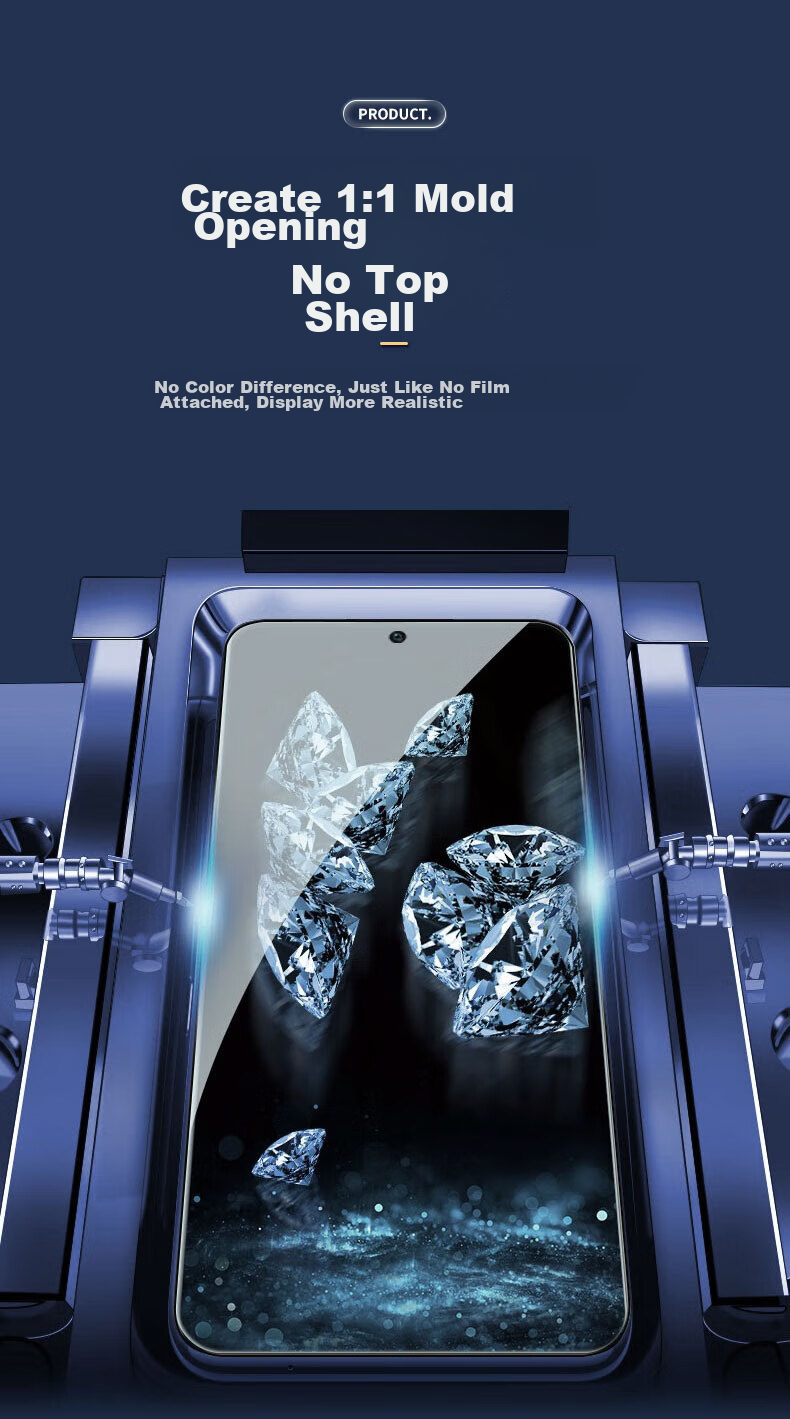 Защитное стекло Smorss для Xiaomi Redmi K70/pro/e, противоударное, HD, с защитой от отпечатков пальцев