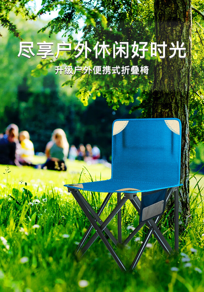 威野营(V-CAMP)户外折叠椅 便携式小凳子 简易钓鱼椅 户外休闲椅 多功能折叠小马扎
