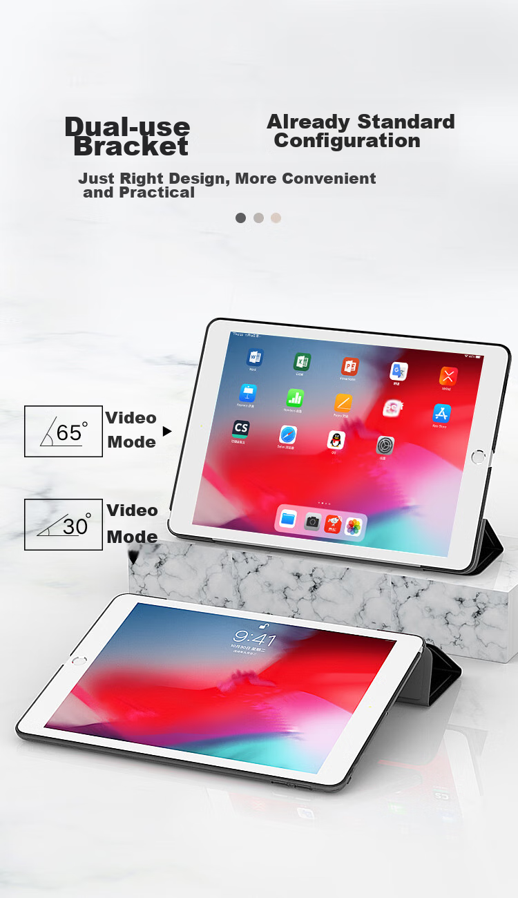 Чехол BIAZE для Apple iPad 9.7 дюймов (2018/2017), с функцией сна/пробуждения, противоударный, фиолетовый