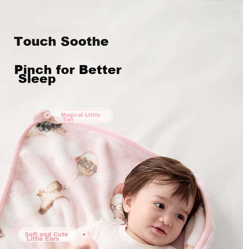 Детское одеяло Babycare, двухслойное антибактериальное флисовое, для детского сада, для сна в любое время года, дизайн "Маленькая собачка", 110*140 см