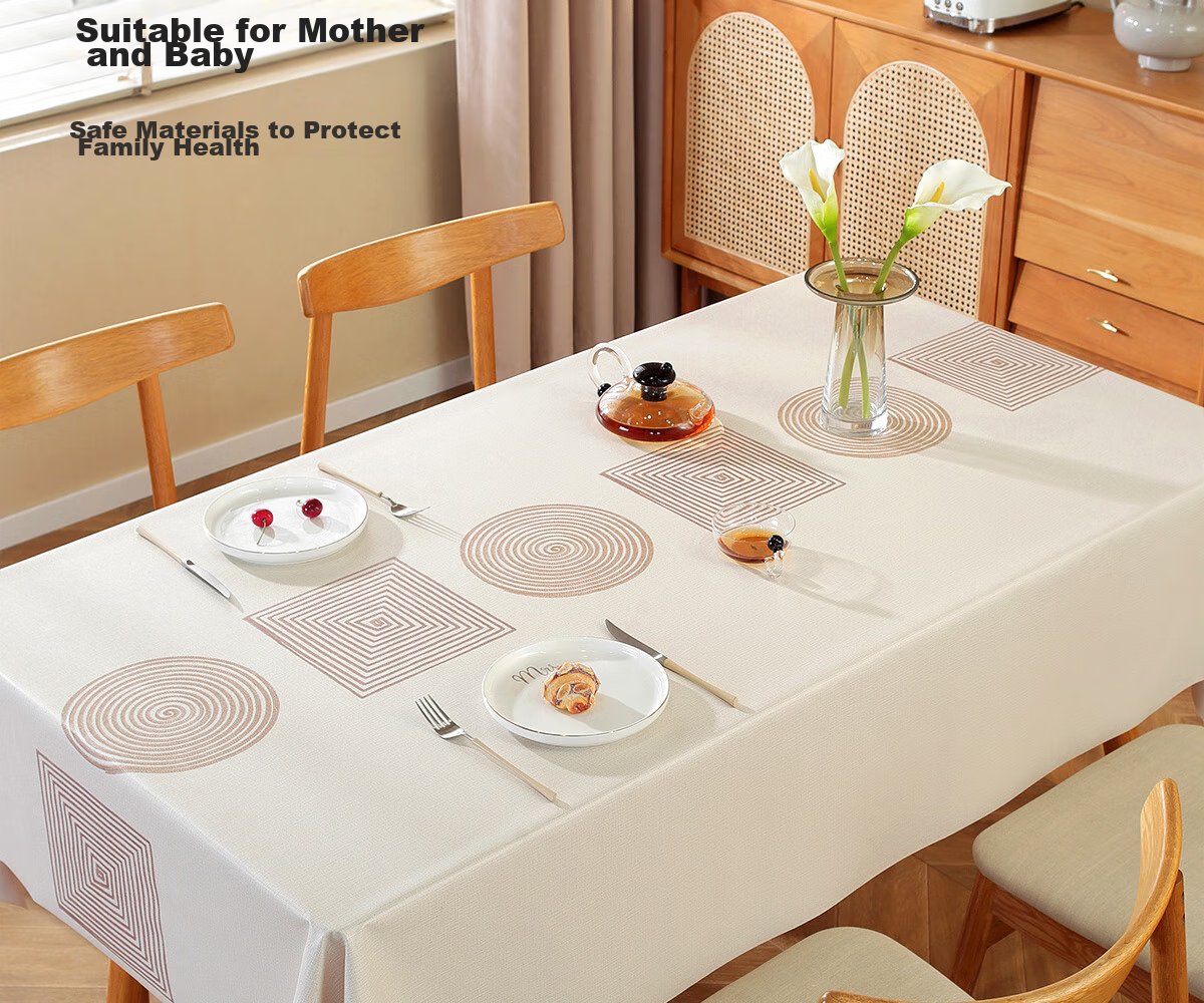 Скатерть Ali Tablecloth, водонепроницаемая, маслостойкая, термостойкая, ПВХ, прямоугольная, 90x140 см, дизайн "Счастливый шар"